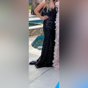 Strapless prom dress worn once. Garment bag kept.